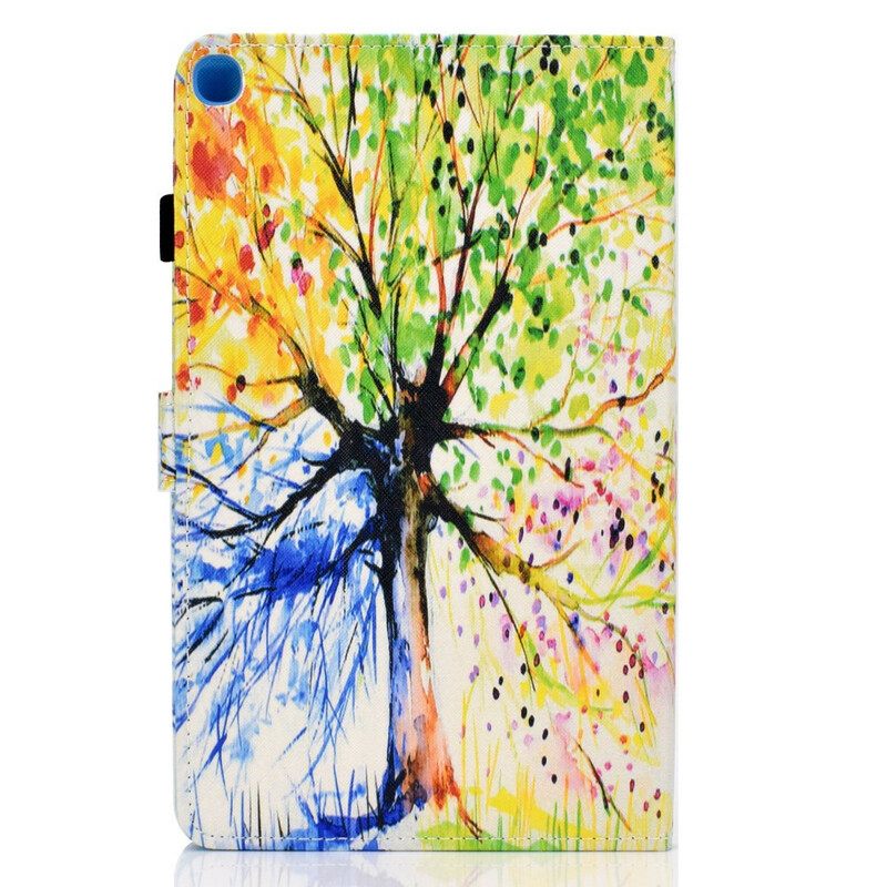 Nahkakotelo Samsung Galaxy Tab S6 Lite Vesiväripuu
