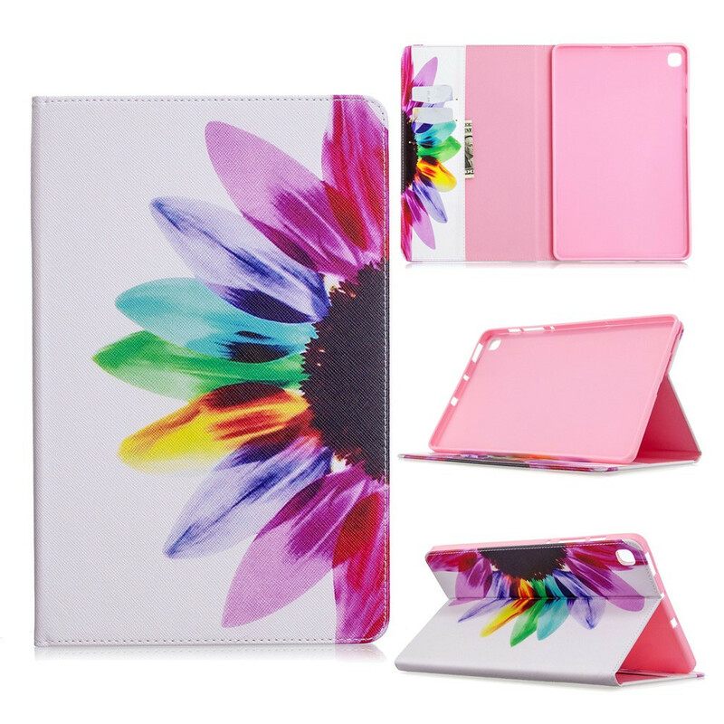 Nahkakuori Samsung Galaxy Tab S6 Lite Flower Watercolour