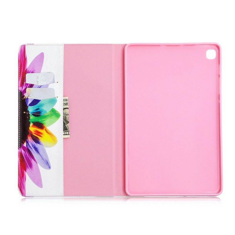 Nahkakuori Samsung Galaxy Tab S6 Lite Flower Watercolour
