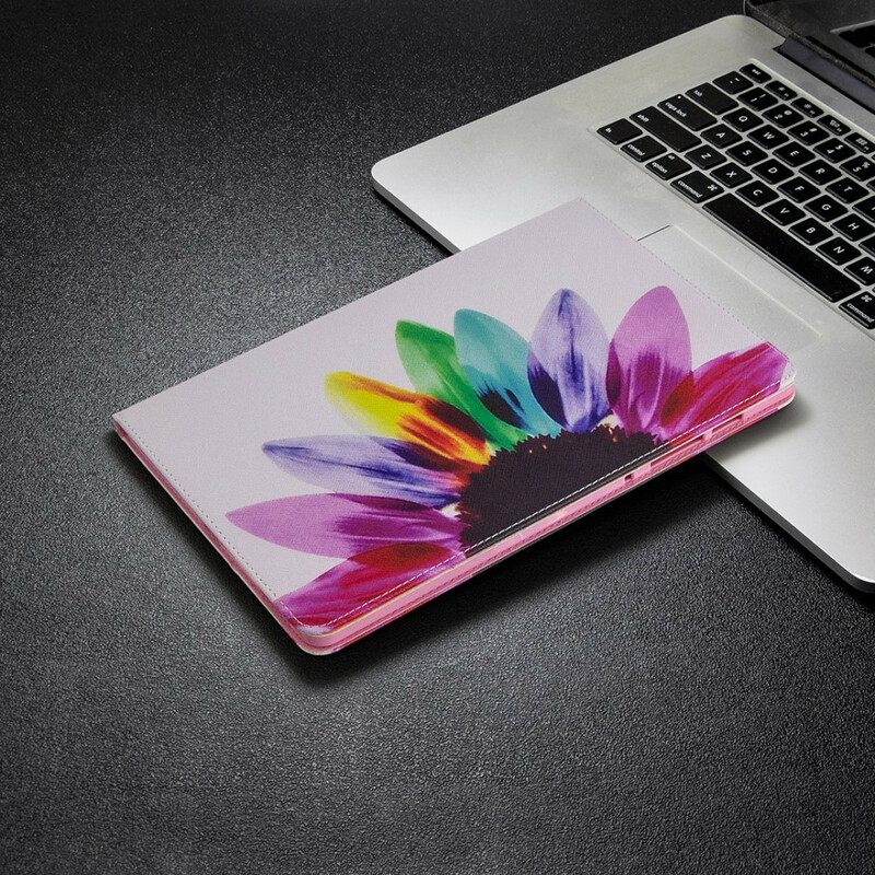 Nahkakuori Samsung Galaxy Tab S6 Lite Flower Watercolour