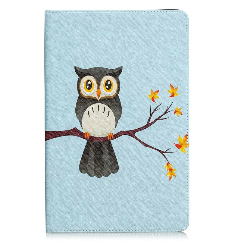 Nahkakuori Samsung Galaxy Tab S6 Lite Owl Haarassaan