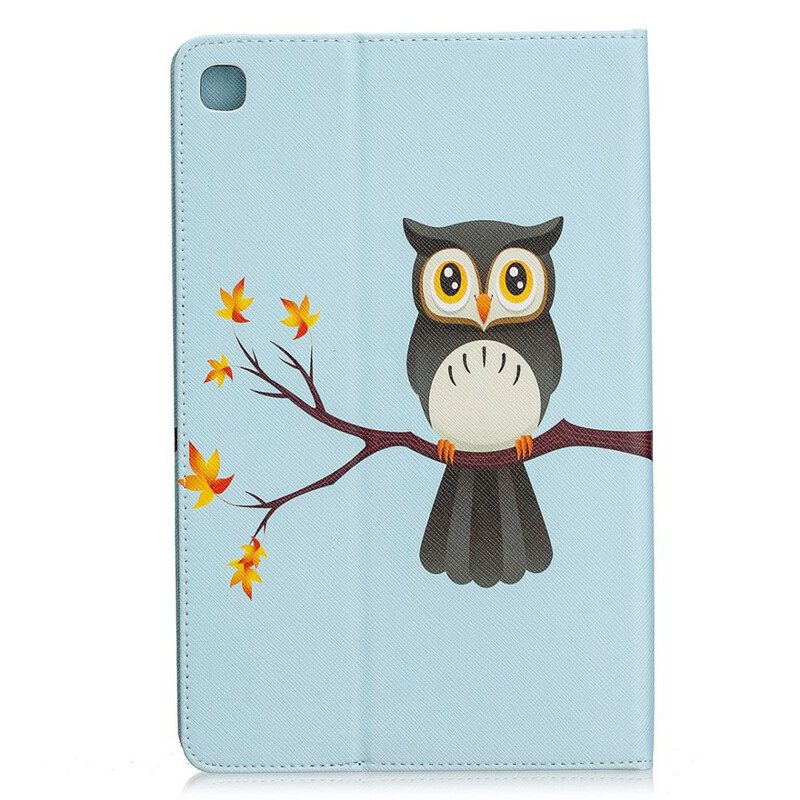 Nahkakuori Samsung Galaxy Tab S6 Lite Owl Haarassaan