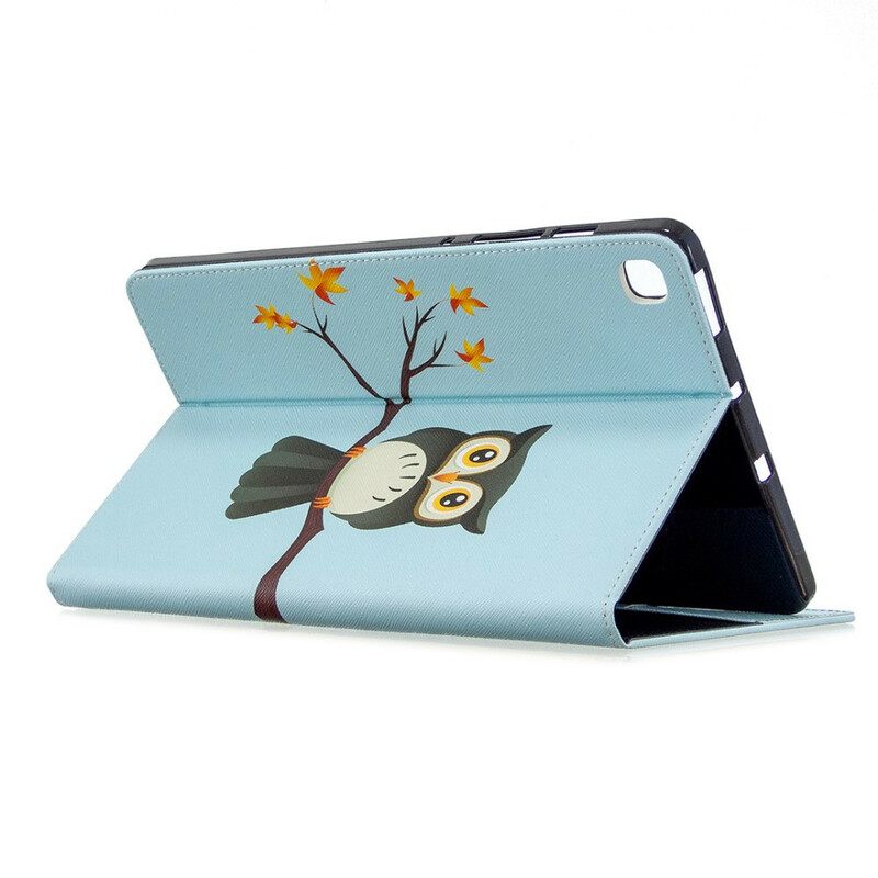 Nahkakuori Samsung Galaxy Tab S6 Lite Owl Haarassaan