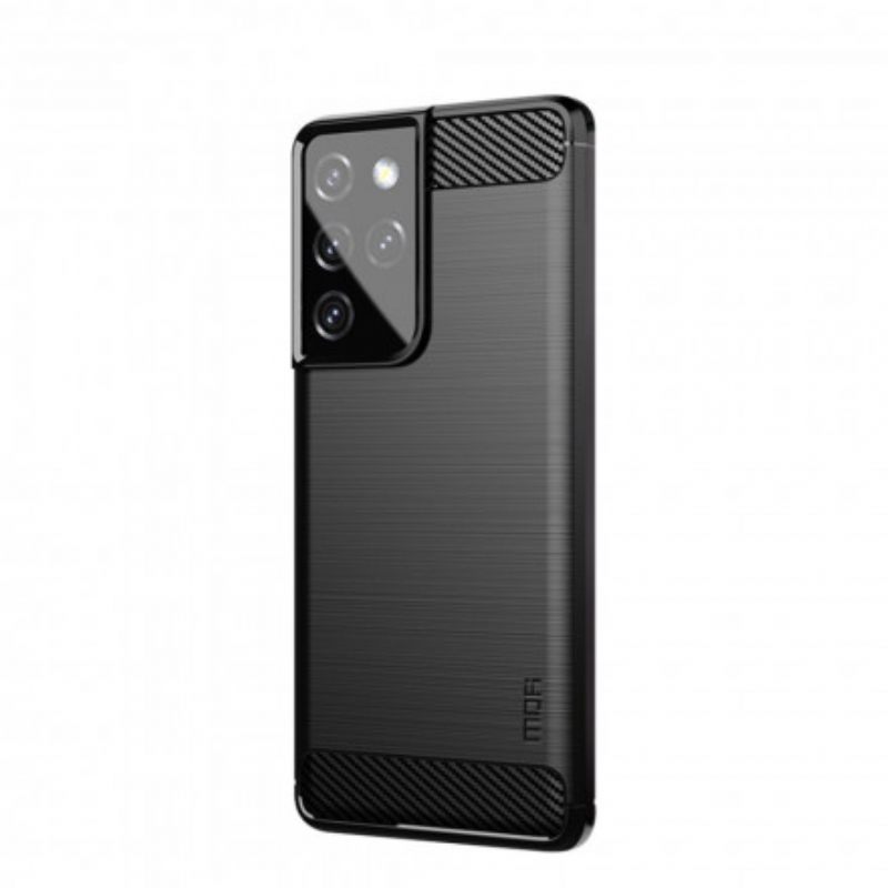 Case Samsung Galaxy S21 Ultra 5G Harjattu Hiilikuitu Mofi