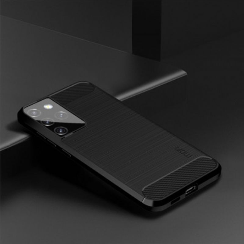Case Samsung Galaxy S21 Ultra 5G Harjattu Hiilikuitu Mofi