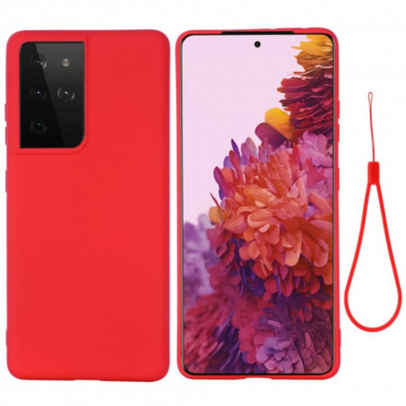 Case Samsung Galaxy S21 Ultra 5G Liquid Silicone Design