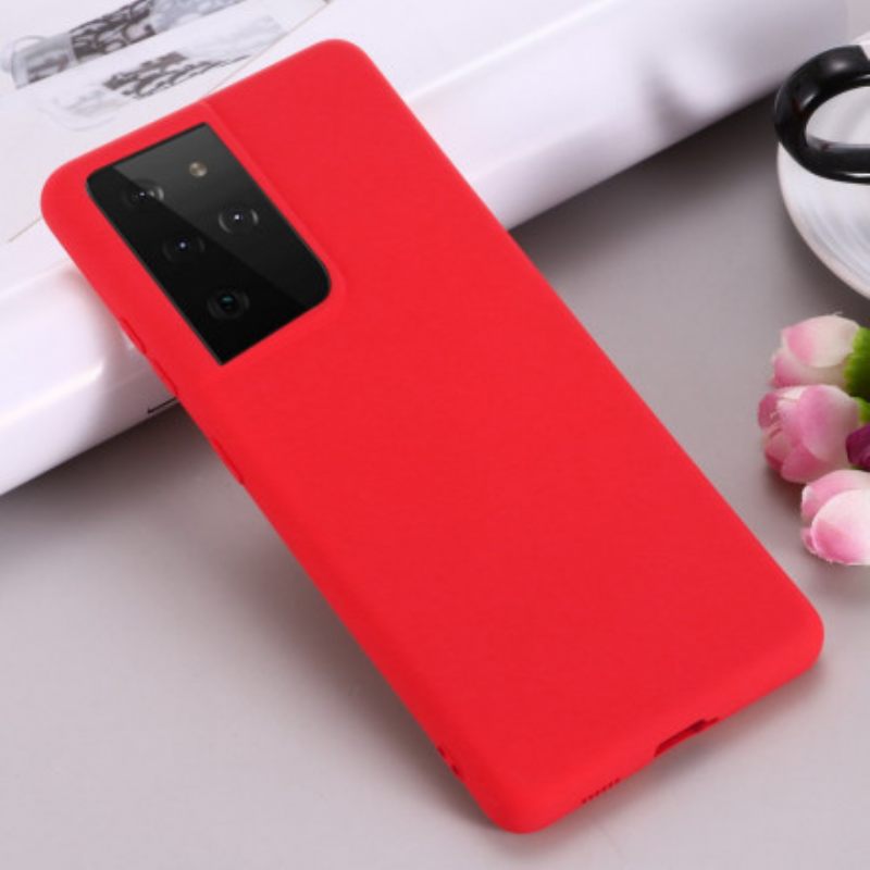 Case Samsung Galaxy S21 Ultra 5G Liquid Silicone Design