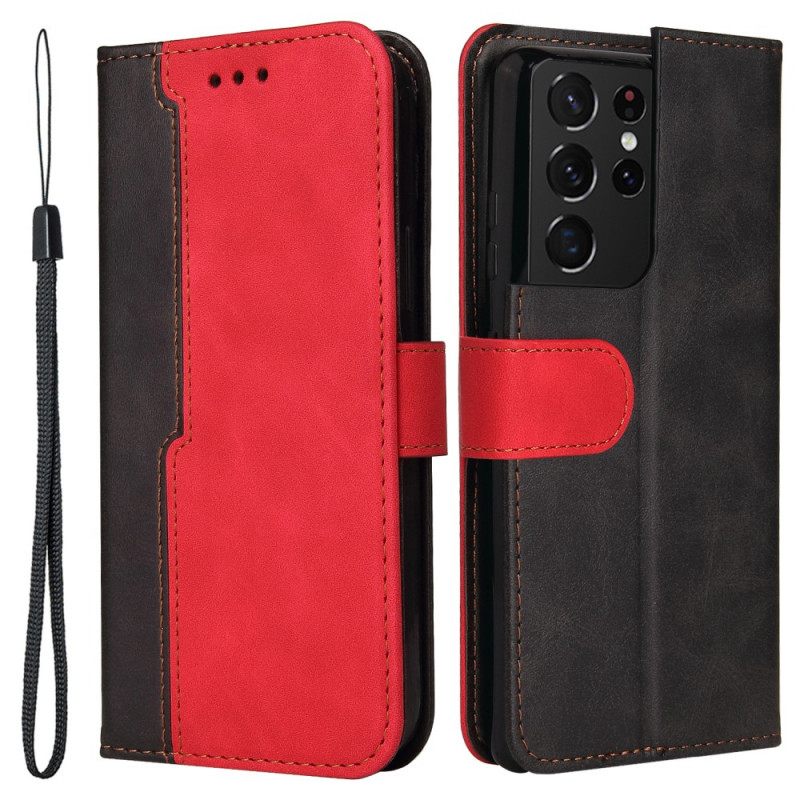 Flip Case Samsung Galaxy S21 Ultra 5G Bicolor