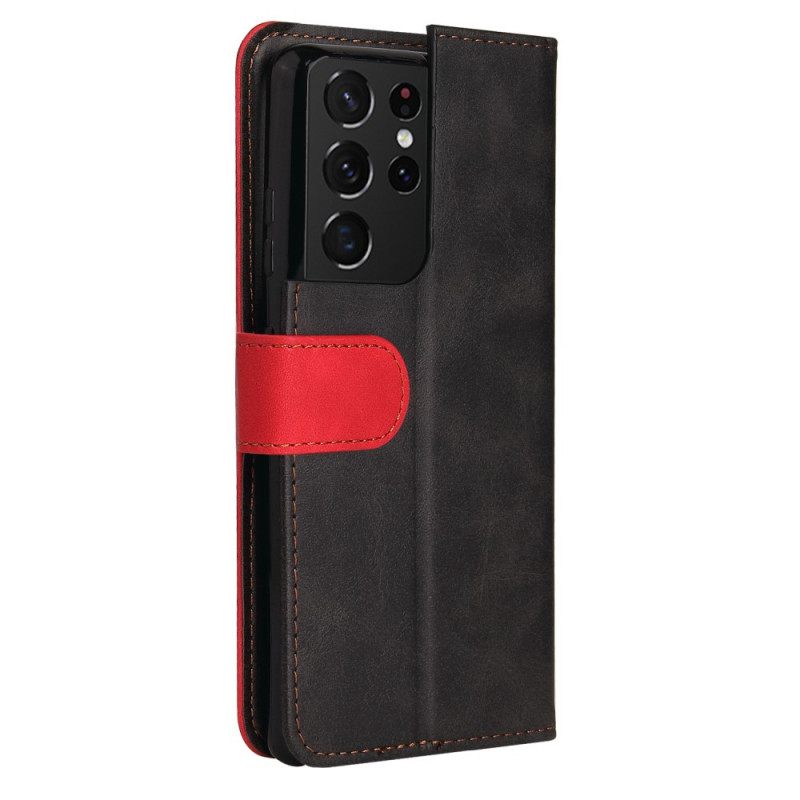 Flip Case Samsung Galaxy S21 Ultra 5G Bicolor