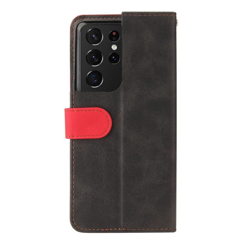 Flip Case Samsung Galaxy S21 Ultra 5G Bicolor