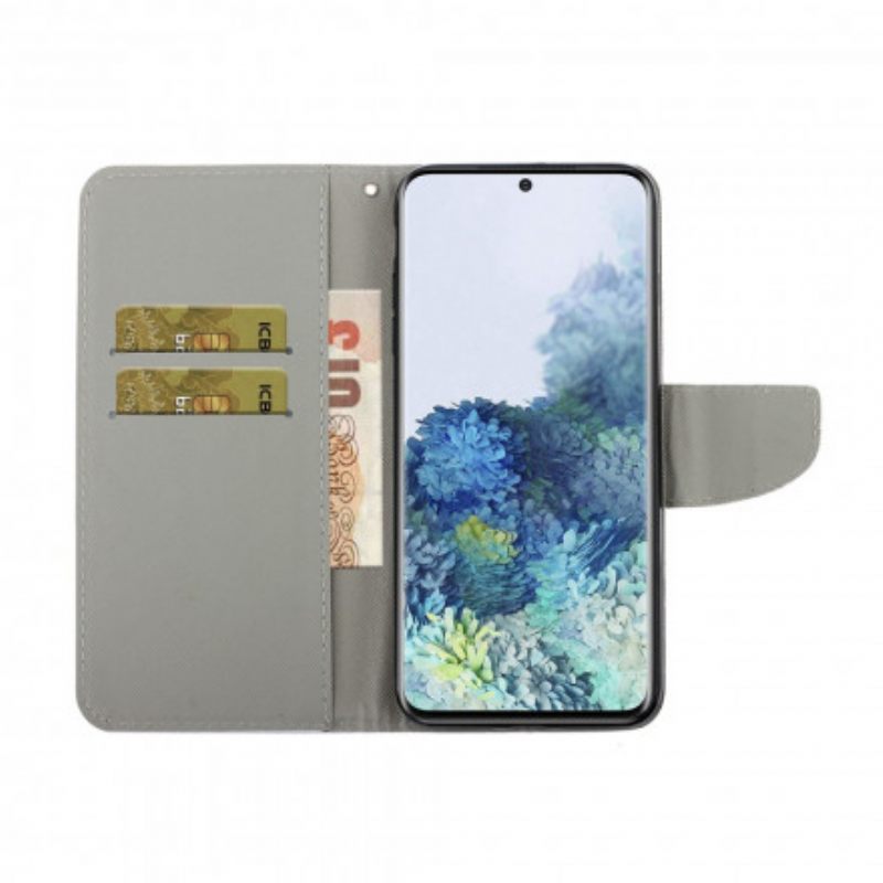 Flip Case Samsung Galaxy S21 Ultra 5G Patchwork Mandalas Kaulanauhalla