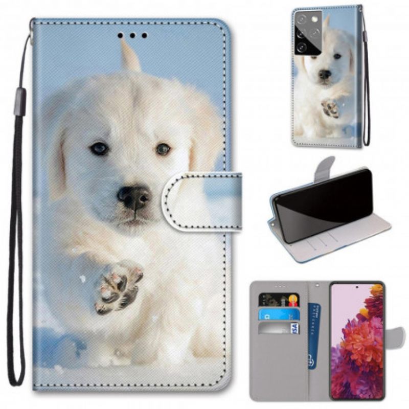 Flip Case Samsung Galaxy S21 Ultra 5G Söpö Koira
