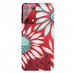 Kuori Samsung Galaxy S21 Ultra 5G Läpinäkyvä Yksi Kukka