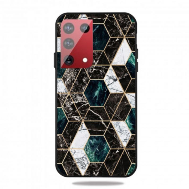 Kuori Samsung Galaxy S21 Ultra 5G Marmorivärinen Geometria