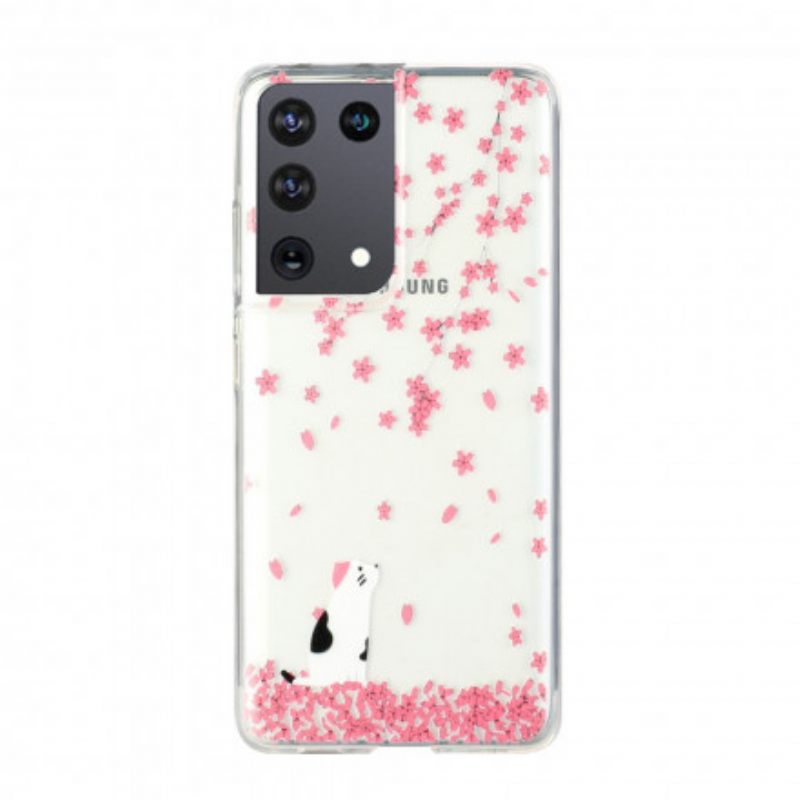 Kuori Samsung Galaxy S21 Ultra 5G Terälehdet Ja Cat