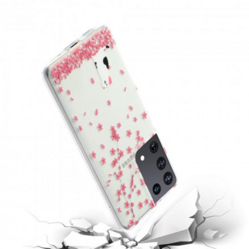 Kuori Samsung Galaxy S21 Ultra 5G Terälehdet Ja Cat