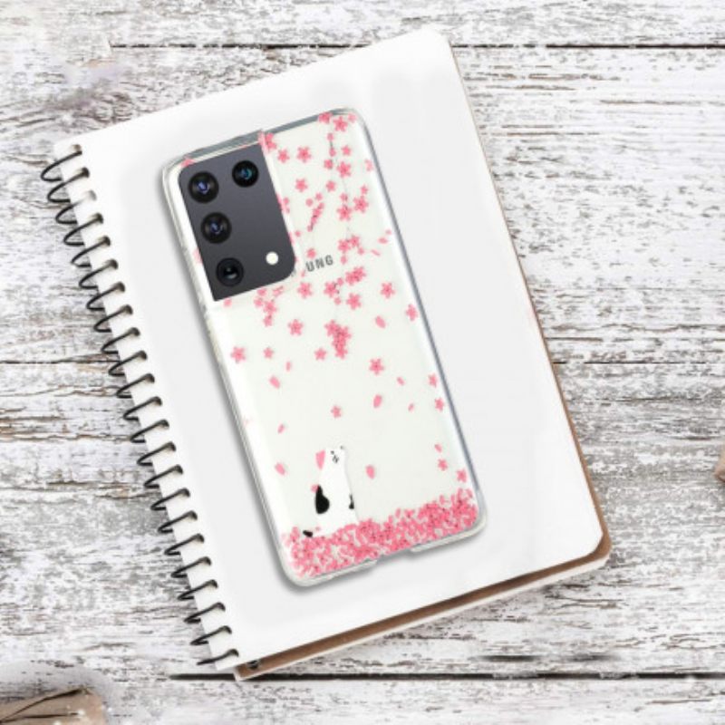 Kuori Samsung Galaxy S21 Ultra 5G Terälehdet Ja Cat