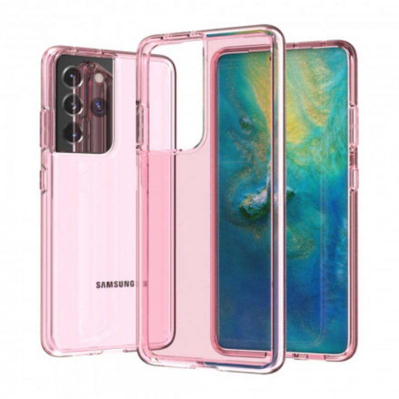 Kuori Samsung Galaxy S21 Ultra 5G Värikäs Läpinäkyvä