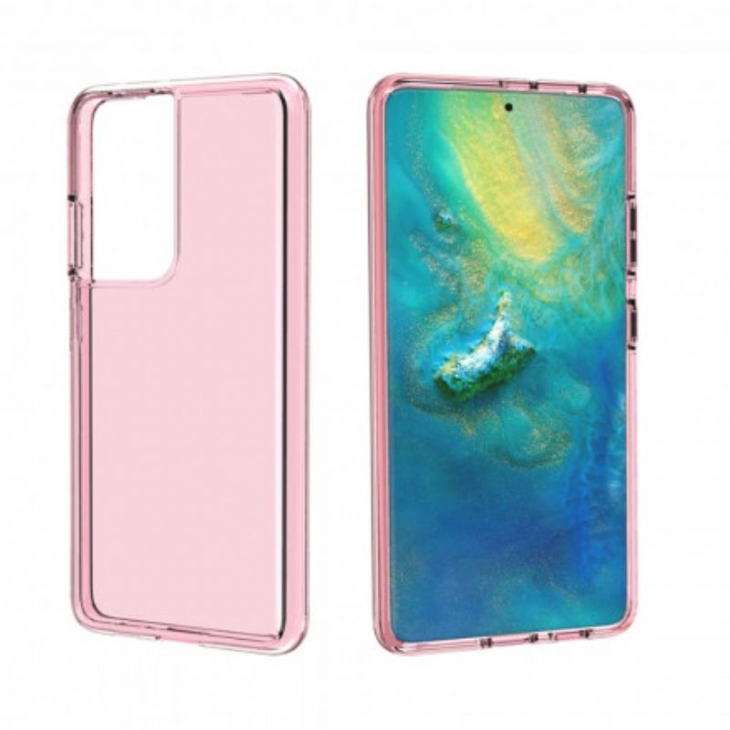 Kuori Samsung Galaxy S21 Ultra 5G Värikäs Läpinäkyvä