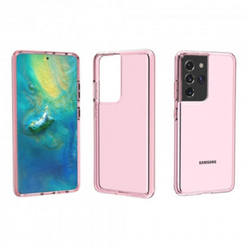Kuori Samsung Galaxy S21 Ultra 5G Värikäs Läpinäkyvä