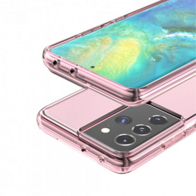 Kuori Samsung Galaxy S21 Ultra 5G Värikäs Läpinäkyvä