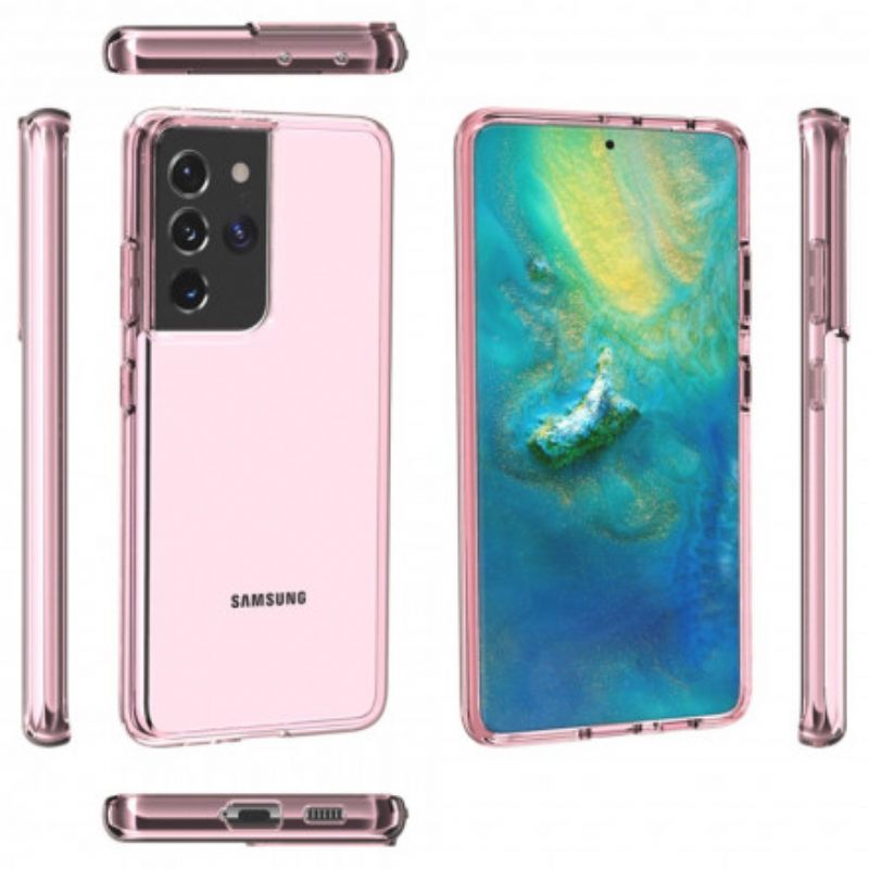 Kuori Samsung Galaxy S21 Ultra 5G Värikäs Läpinäkyvä