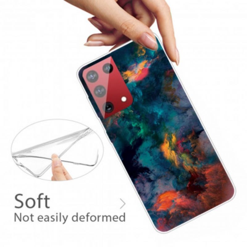 Kuori Samsung Galaxy S21 Ultra 5G Värikkäät Pilvet