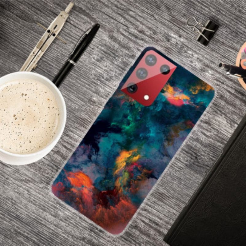 Kuori Samsung Galaxy S21 Ultra 5G Värikkäät Pilvet