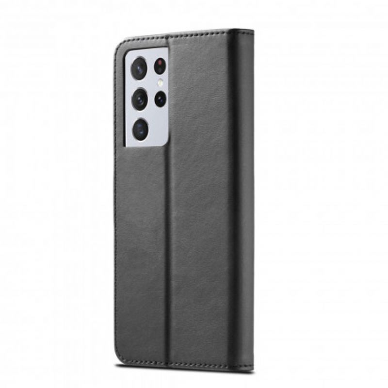 Nahkakotelo Samsung Galaxy S21 Ultra 5G Lc.imeeke Nahkaefekti