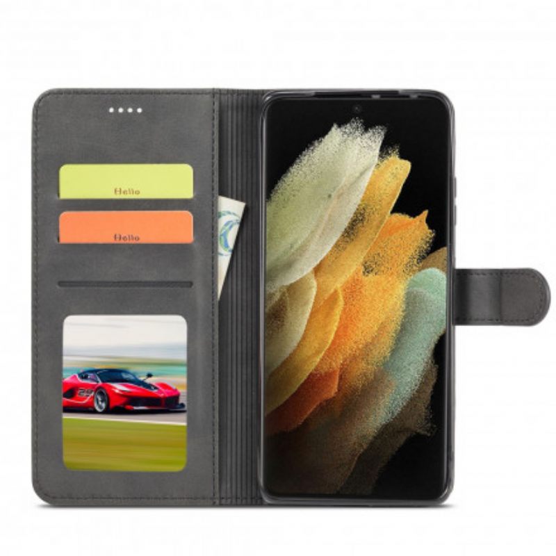 Nahkakotelo Samsung Galaxy S21 Ultra 5G Lc.imeeke Nahkaefekti