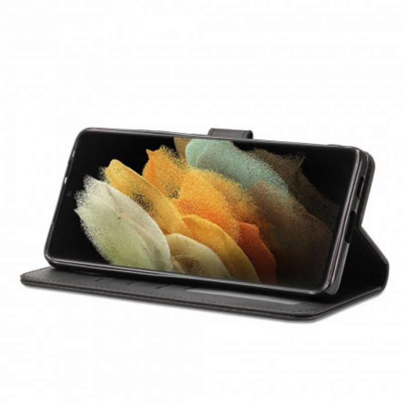 Nahkakotelo Samsung Galaxy S21 Ultra 5G Lc.imeeke Nahkaefekti