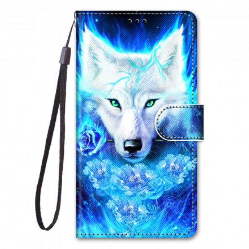 Nahkakotelo Samsung Galaxy S21 Ultra 5G Magic Wolf