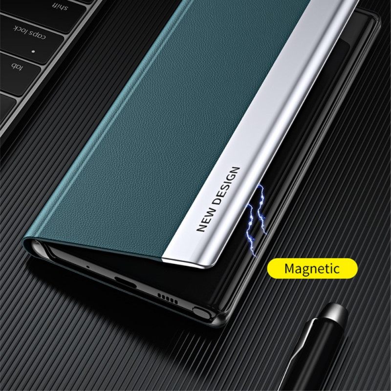 Puhelinkuoret Samsung Galaxy S21 Ultra 5G Faux Leather Uusi Muotoilu