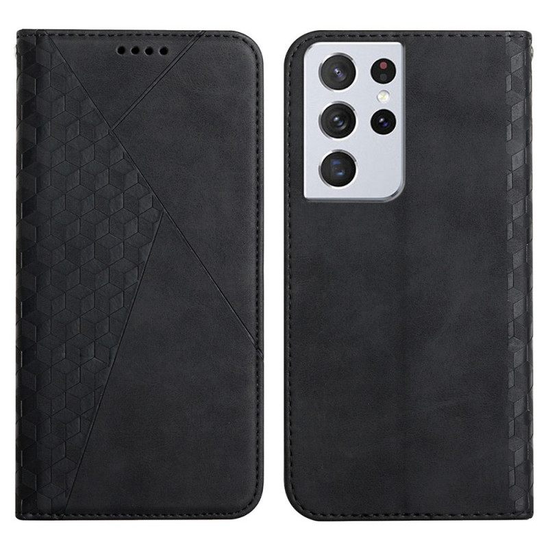 Puhelinkuoret Samsung Galaxy S21 Ultra 5G Kotelot Flip Geo Leather Effect