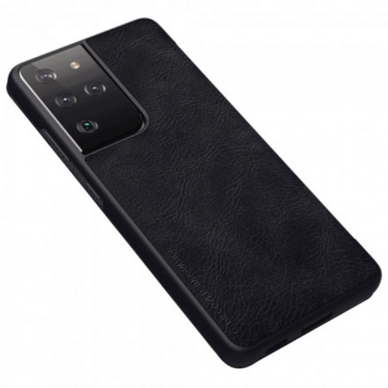 Puhelinkuoret Samsung Galaxy S21 Ultra 5G Kotelot Flip Nillkin Qin Sarja