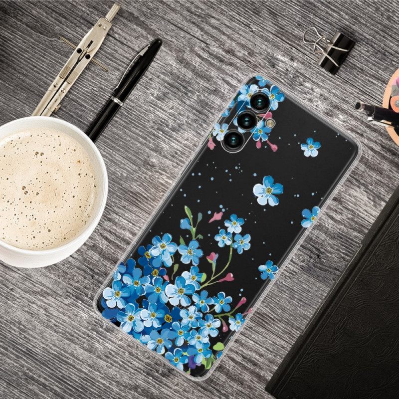 Case Samsung Galaxy A13 5G Siniset Kukat