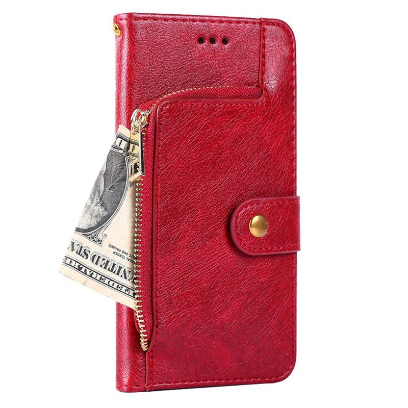 Flip Case Samsung Galaxy A13 5G Etu- Ja Kaulanauhakukkaro