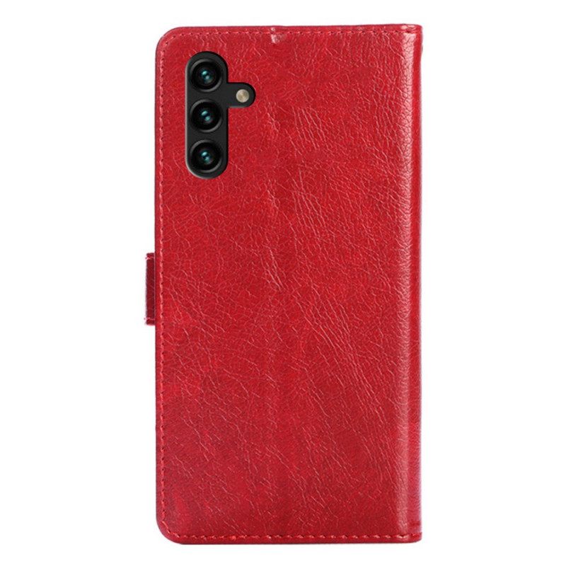 Flip Case Samsung Galaxy A13 5G Etu- Ja Kaulanauhakukkaro
