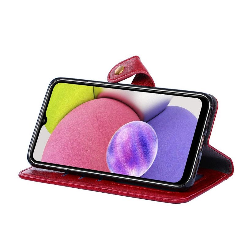 Flip Case Samsung Galaxy A13 5G Etu- Ja Kaulanauhakukkaro