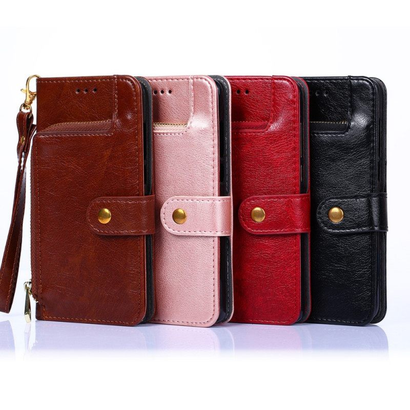 Flip Case Samsung Galaxy A13 5G Etu- Ja Kaulanauhakukkaro