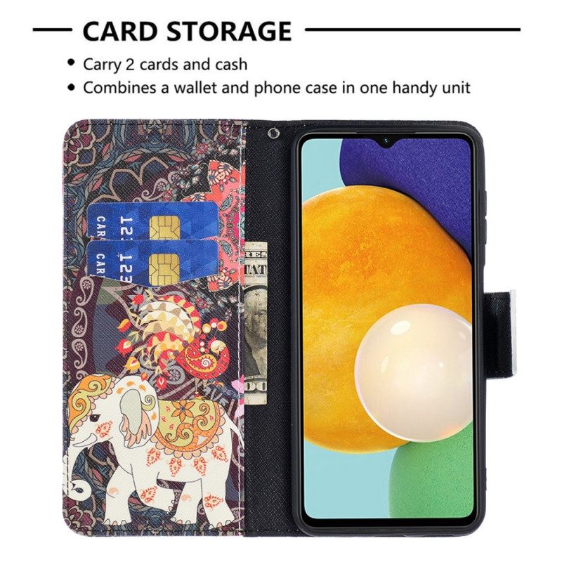 Flip Case Samsung Galaxy A13 5G Intian Norsu