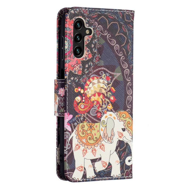 Flip Case Samsung Galaxy A13 5G Intian Norsu