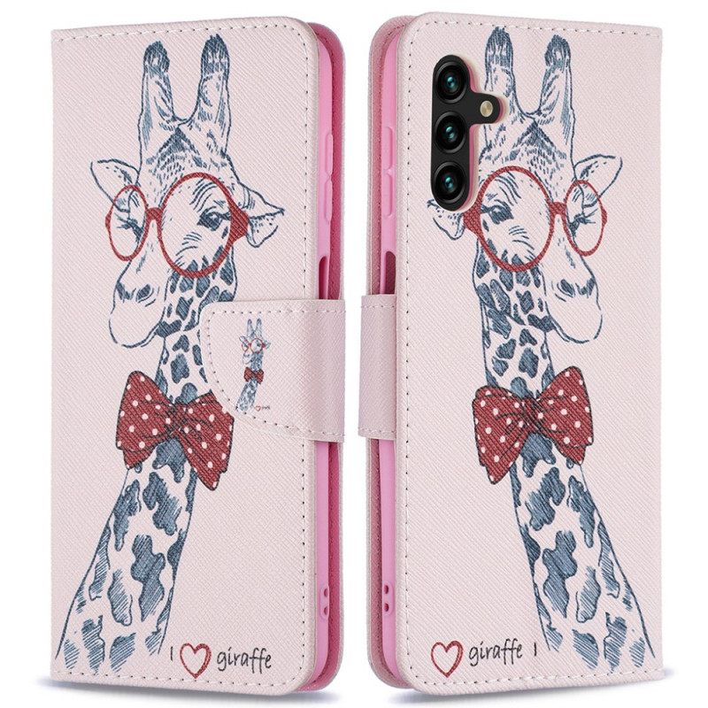 Kotelot Samsung Galaxy A13 5G Brainy Giraffe
