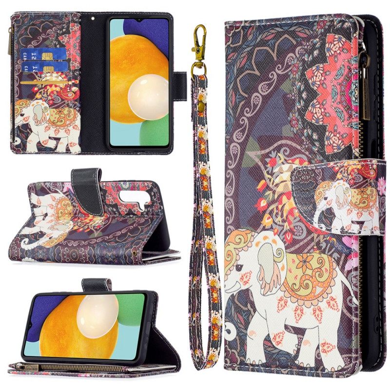 Kotelot Samsung Galaxy A13 5G Elephant Vetoketjutasku
