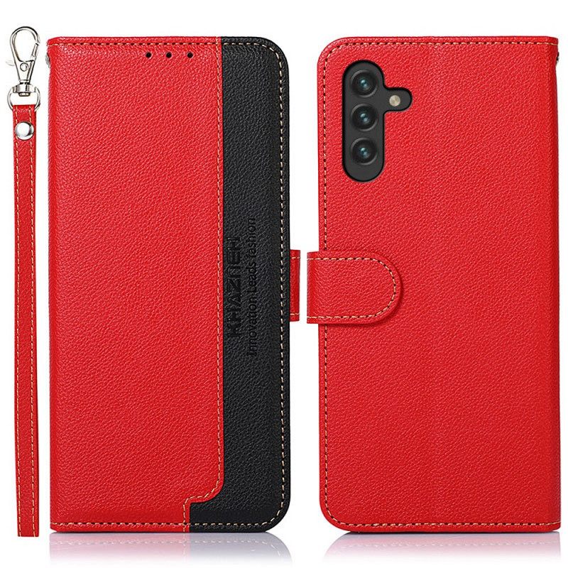 Kotelot Samsung Galaxy A13 5G Lychee Style Rfid Khazneh