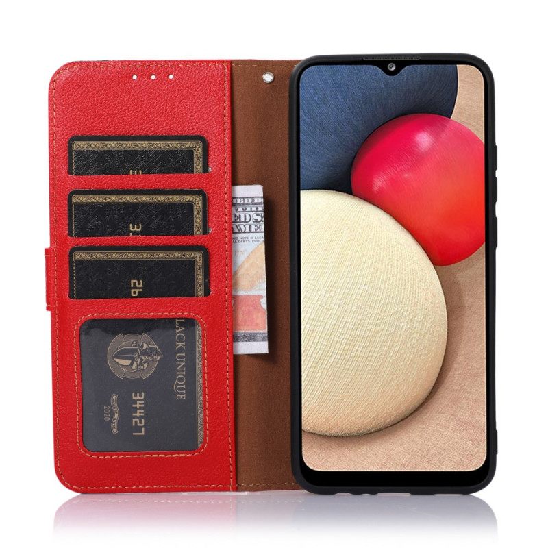 Kotelot Samsung Galaxy A13 5G Lychee Style Rfid Khazneh