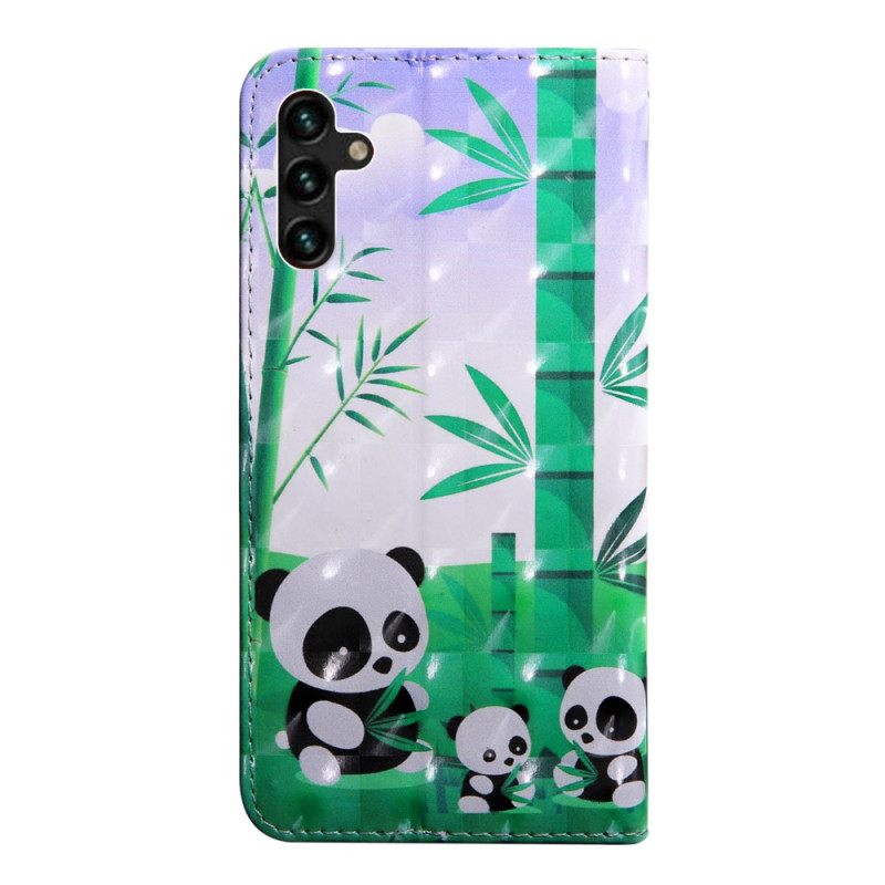Kotelot Samsung Galaxy A13 5G Panda Perhe