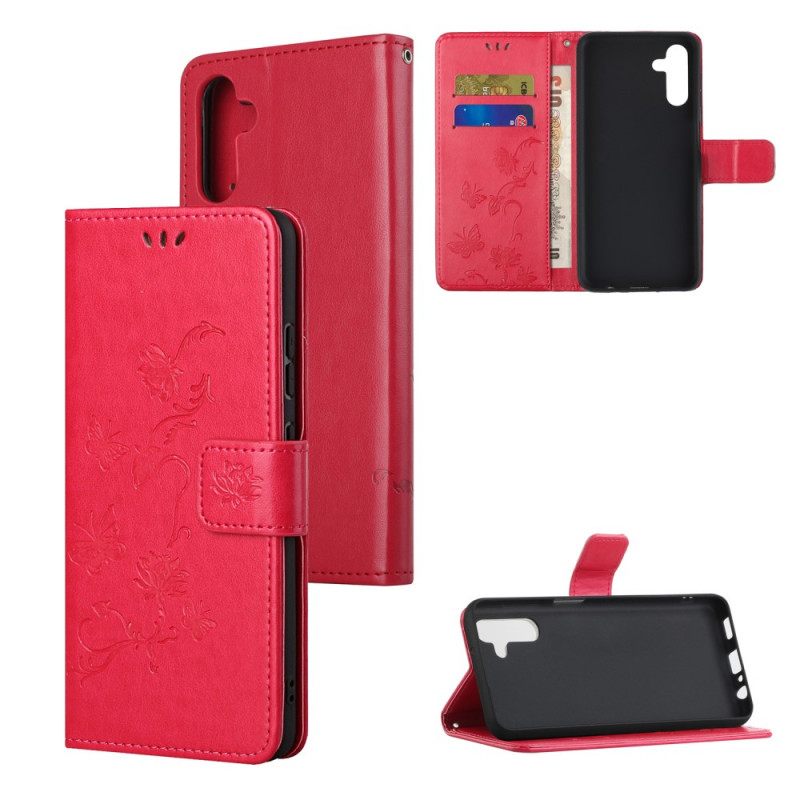 Kotelot Samsung Galaxy A13 5G Suojaketju Kuori Strap Flowers