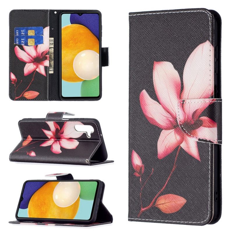 Kotelot Samsung Galaxy A13 5G Vaaleanpunainen Kukka