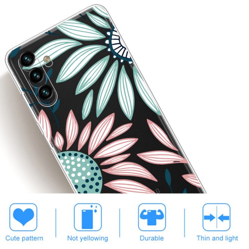 Kuori Samsung Galaxy A13 5G Läpinäkyvä Yksi Kukka